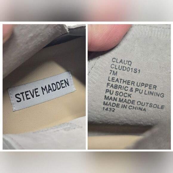 Steve Madden Gray Suede Claud Ankle Wedge Sneaker Shoes Boots Women's 7 - Picture 7 of 8